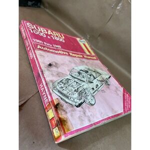 Haynes Subaru 1600 1800 Automotive Repair Manual 1980-1989